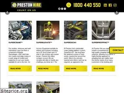 Sites similar to prestonhire.com.au
