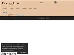Sites similar to prevalentclothing.co.uk