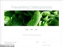 Sites similar to preventingosteoporosis.com
