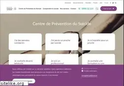 Sites similar to preventionsuicide.be