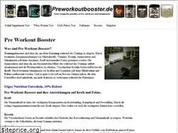 Sites similar to preworkoutbooster.de