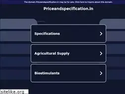 Sites similar to priceandspecification.in