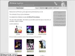 Sites similar to princelyrics.co.uk