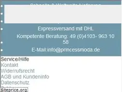 Sites similar to princessmoda.de