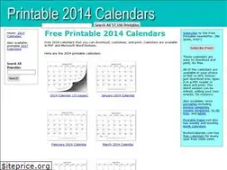 Sites similar to printable2014calendars.com