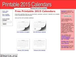 Sites similar to printable2015calendars.com