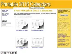 Sites similar to printable2016calendars.com
