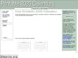 Sites similar to printable2020calendars.com
