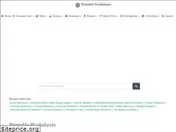 Sites similar to printableworksheets.in