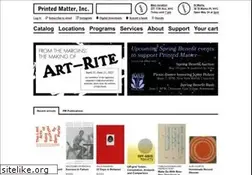 Sites similar to printedmatter.org