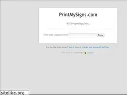 Sites similar to printmysigns.com
