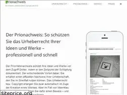 Sites similar to prioritaetsnachweis.de