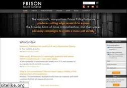 Sites similar to prisonpolicy.org
