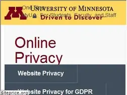 Sites similar to privacy.umn.edu