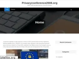 Sites similar to privacyconference2008.org