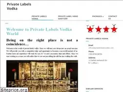 Sites similar to privatelabelsvodka.com