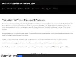 Sites similar to privateplacementplatforms.com