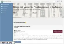 Sites similar to privathochschulen.net