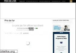 Sites similar to prixdelor.fr
