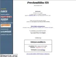 Sites similar to pro-analitika.hu