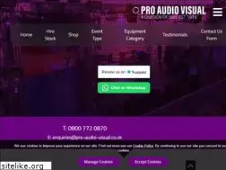 Sites similar to pro-audio-visual.co.uk