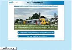 Sites similar to pro-bahn-frankfurt.de