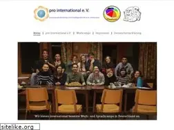 Sites similar to pro-international.de