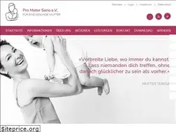 Sites similar to pro-mater-sano.de