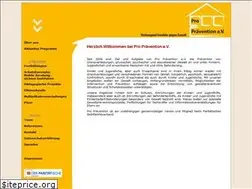 Sites similar to pro-praevention.de