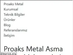 Sites similar to proaksmetal.com.tr