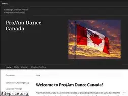 Sites similar to proamdancecanada.com
