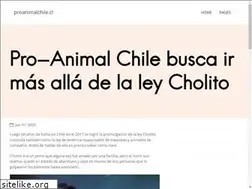 Sites similar to proanimalchile.cl