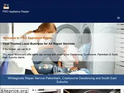 Sites similar to proappliancerepair.com.au