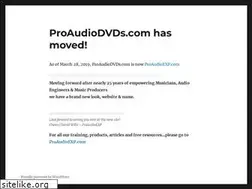 Sites similar to proaudiodvds.com