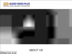Sites similar to proaudiovideoplus.com