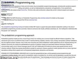 Sites similar to probabilistic-programming.org