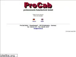 Sites similar to procab.de