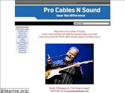 Sites similar to procablesnsound.com