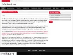 Sites similar to procarmanuals.com