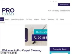 Sites similar to procarpetcleaningsydney.com.au