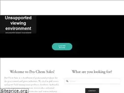 Sites similar to prochemsales.com