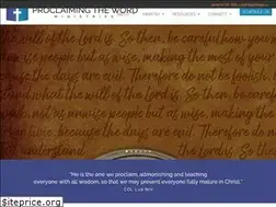 Sites similar to proclaimingtheword.com