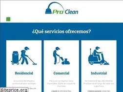 Sites similar to procleancr.com