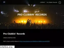 Sites similar to proclubbinrecords.com