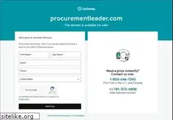 Sites similar to procurementleader.com