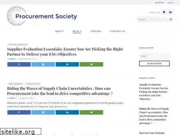 Sites similar to procurementsociety.com