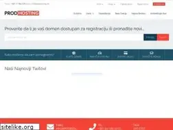 Sites similar to prodhostingsrbija.net