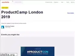Sites similar to productcamplondon.com