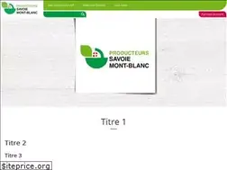 Sites similar to producteurs-savoie-mont-blanc.com