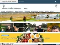 Sites similar to producteursdoeufs.ca